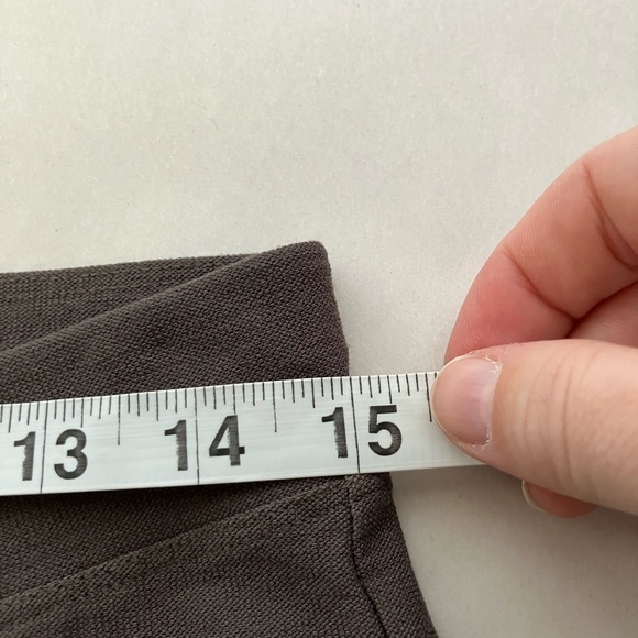 Eileen Fisher Pull On Pants Sz PS Brown Straight Leg Comfort Quite Luxury - Picture 5 of 8
